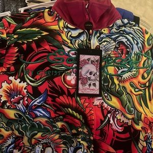 Brand New Jacket - Purple With Green.